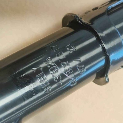 Black left front shock absorber made of carbon and alloy spring steel of Geely Geometry A