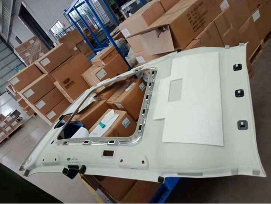 Geely Binyue simple and atmospheric leather material gray-white top cover interior plate