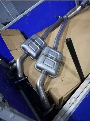 Geely Binyue stainless steel silver front muffler is used for engine exhaust noise reduction